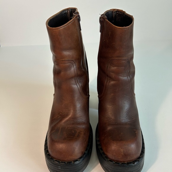 VINTAGE RARE 90s Destroy Platform Boots - Picture 3 of 8